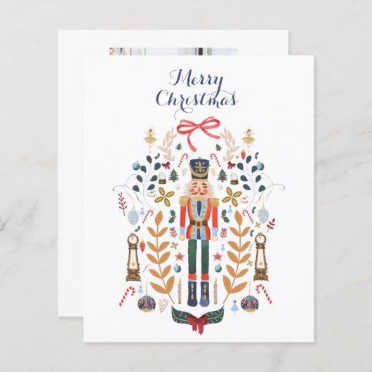 Papier Nutcracker Photo de famille Noël - BUDGET (Devant / Derrière)