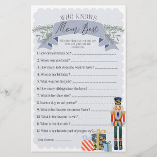 Papier nutcracker qui connaît maman meilleur jeu de baby 