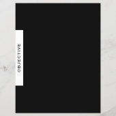 Papier Objectif | Diviseur de présentation | Noir et blan (Dos)