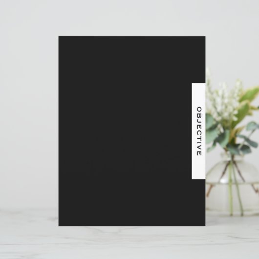 Papier Objectif | Séparateur de présentation | Noir & Bla (Debout devant)