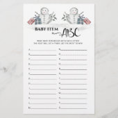 Papier Objet bébé ABC Baby shower Snowman (Devant)