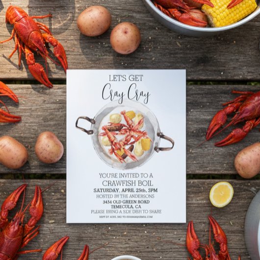 Papier Obtenir Cray Cray Crawfish Réchauffer Fruits de me