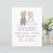 Papier Obtenir Meowie Fête des mariées Date Nuit Idées (Debout devant)