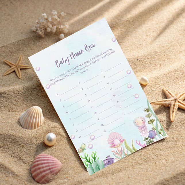 Papier Ocean Pearl Nom jeu de course (Créateur téléchargé)