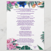 Papier Ode to a Memory Writings Personnalisé Paper (Dos)