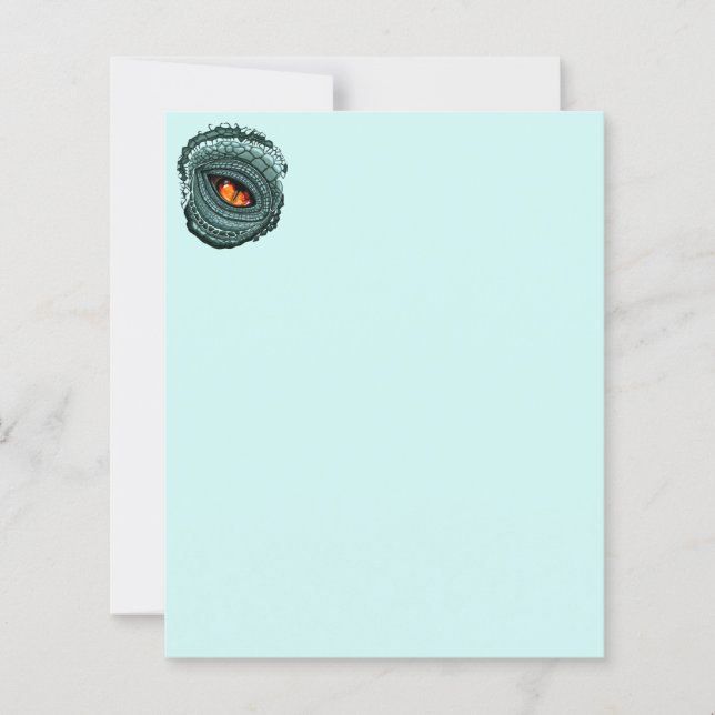 Papier Œil de prédateur reptile primitif (Devant)