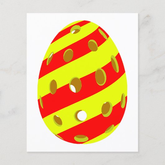 Papier Oeuf de Pickleball de Pâques (Devant)