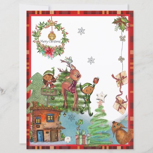 Papier Official Letter from Santa Claus | Traditional Red (Dos)