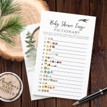 Oh Baby Woodland Baby shower Emoji Jeu