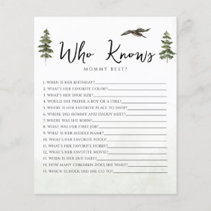 Papier Oh Baby Woodland Qui Connaît Maman Baby Game