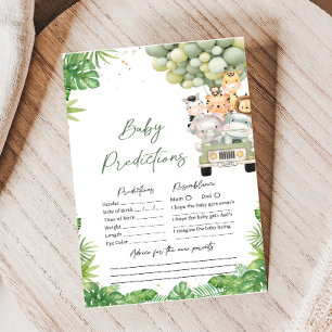 Papier Oh Boy Jungle Safari Douche Bébé Jeu de Prédiction