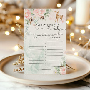 Papier Oh Deer Baby shower Nom de ce jeu de chanson