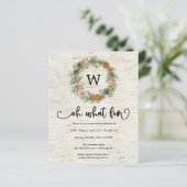 Papier Oh What Fun Wreath Budget Fête Invitation (Debout devant)