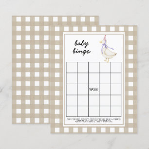 Papier Oie idiote - Jeu de bingo pour baby shower