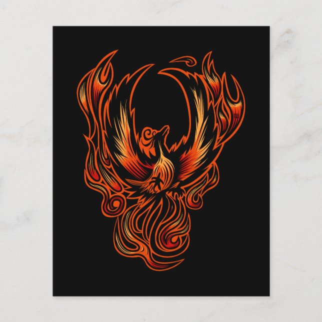 Papier Oiseau De Feu (Devant)
