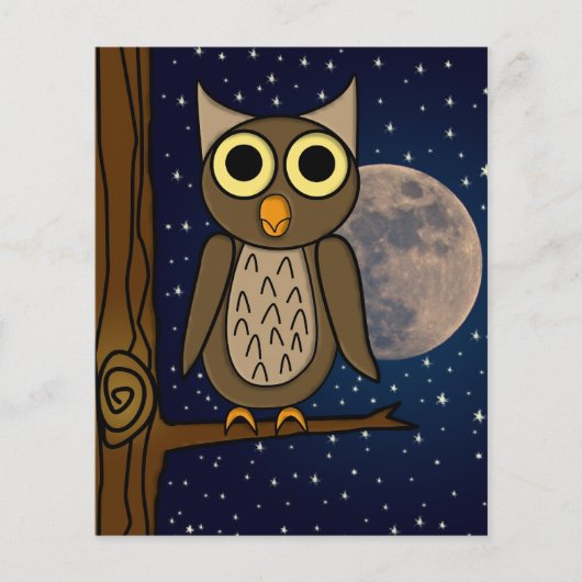 Papier Oiseau de nuit (Devant)