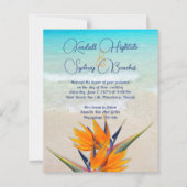 Papier Oiseau du paradis Invitations de mariage budget (Devant)