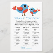 Papier Oiseau Qu'y a-t-il dans votre baby shower de jeu à (Devant)