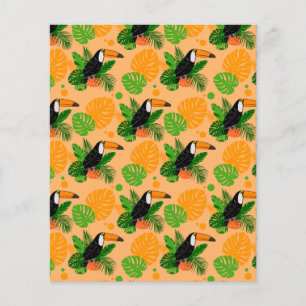 Papier Oiseau tropical Toucan Motif sans couture