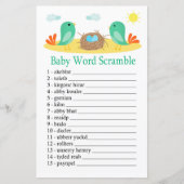 Papier Oiseaux et nid Bébé jeu de mots brouillards (Devant)