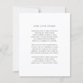 Papier Old Money Black and White Wedding Save the Date (Dos)