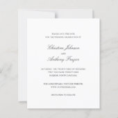 Papier Old Money Black and White Wedding Save the Date (Devant)