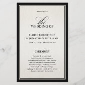 Papier Old Money Modern Formal Black Luxury Chic Wedding (Devant)
