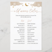 Papier Old Wives Tales Twinkle Star Baby shower jeu (Devant)