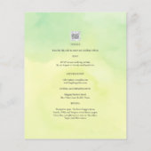 Papier OMBRE All-in-1 Budget Lemon Lime Wedding Invite (Dos)