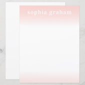 Papier ombré rose et blanc (Devant / Derrière)