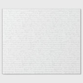 Papier ompakken met Romantisch Frans script (Vlak)