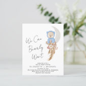 Papier On Peut Attendre Bébé Garçon Couples Invitation do (Debout devant)