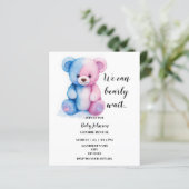 Papier On peut attendre que le genre révèle l'invitation  (Debout devant)