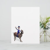 Papier Oncle Sam Riding On Donkey (Debout devant)
