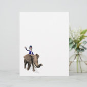 Papier Oncle Sam Riding On Elephant (Debout devant)