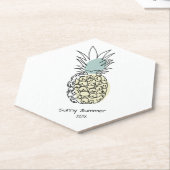 Papier Onderzetter Ananas (Schuin)