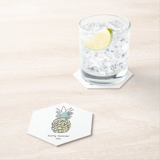 Papier Onderzetter Ananas (Insitu)