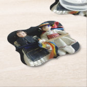 Papier Onderzetter bruiloft (Gekanteld)