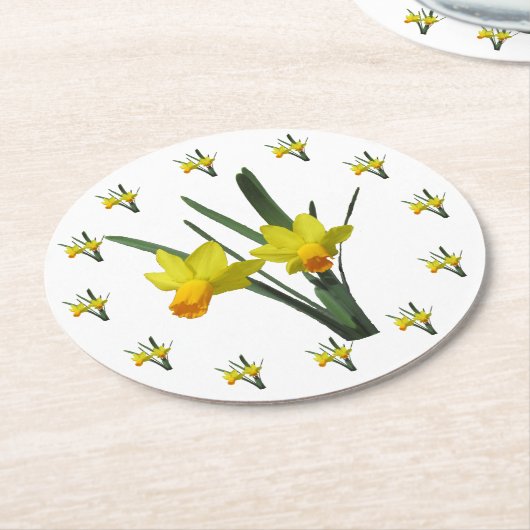 Papier Onderzetter - Daffodil Blossom (Gebogen)