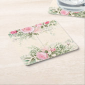 Papier Onderzetter  Roze Roze (Schuin)