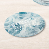 PAPIER ONDERZETTER VISITEKAARTJE : WATER (Gebogen)