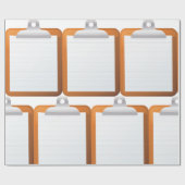 Papier op een klembord (Vlak)