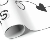 Papier op kaasmakerij Kisses Happy Birthday (Rol Hoek)