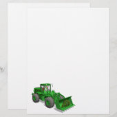Papier Opérateur du bulldozer du Père Noël (Devant / Derrière)