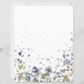 Papier Or bleu Confetti (Dos)