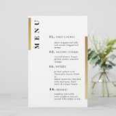 Papier Or et blanc. Mariage de typographie simple officie (Debout devant)