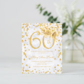 Papier Or Floral 60e anniversaire Glam Marble (Debout devant)