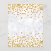 Papier Or Floral 60e anniversaire Glam Marble (Dos)