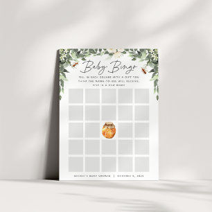 Papier Orange Blossom Honey Bee Baby shower Bingo Jeu