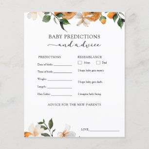 Papier Orange Blossoms Baby Conseils et Prédictions